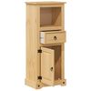 vidaXL Badschrank Corona 45x33x110 cm Massivholz Kiefer