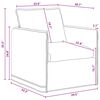 vidaXL Sofa Dunkelgrau Gesamtabmessungen: 75 x 82 x 85 cm (B x T x H)