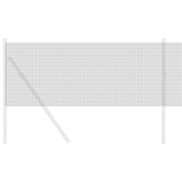 vidaXL Geschweißter Drahtzaun Grau 0,5 x 50 m Stahl