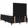 vidaXL Boxspringbett mit Matratze Schwarz 120 x 190 cm Stoff