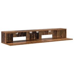 vidaXL Studiotisch Altholz 130 x 36 x 19,5 cm Holzwerkstoff