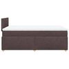 vidaXL Boxspringbett mit Matratze Dunkelbraun 120x190 cm Stoff