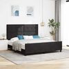 vidaXL Boxspringbett mit Kopfteil Schwarz 180 x 200 cm Samt