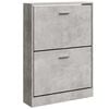 vidaXL Schuhschrank Betongrau 59x17x81 cm Holzwerkstoff