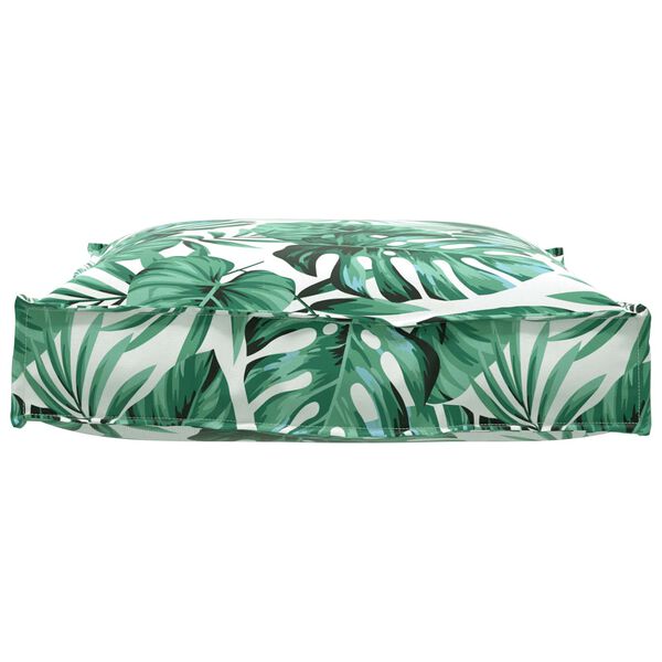 vidaXL Kissen Blatt Blattmuster 70 x 70 x 12 cm Oxford-Stoff