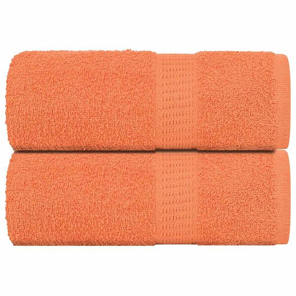 vidaXL Waschhandtücher 2 Stück FROGN Orange 30x30 cm 100% Baumwolle