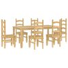 vidaXL 7-tlg. Essgruppe Panama Massivholz Kiefer