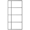 vidaXL Schiebetür ESG Glas und Aluminium 102,5x205 cm Weiß