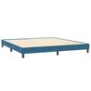 vidaXL Boxspringbett ohne Matratze Dunkelblau 200x220 cm Samt