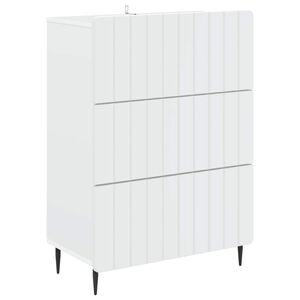 vidaXL Schubladenschrank Wei&szlig; 66 x 34,5 x 92 cm Holzwerkstoff