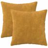 vidaXL Kissen 2 stk. HEERLEN Gelb 40 x 40 cm Mikrofaser Fleece