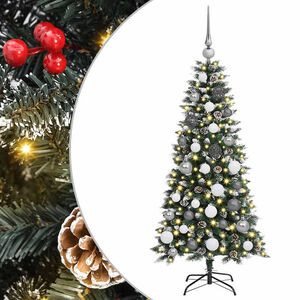 vidaXL K&uuml;nstlicher Weihnachtsbaum mit 150 LEDs mit St&auml;nder Gr&uuml;n 120 cm