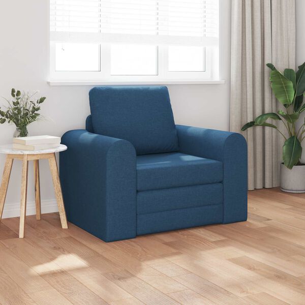 vidaXL Schlafsofa Blau 98 x 71 x 83 cm Stoff