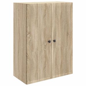 vidaXL Wandschrank Sonoma-Eiche 66 x 34,5 x 90 cm Holzwerkstoff