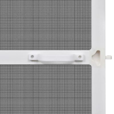 vidaXL Insektenschutz mit Scharnieren für Türen 100x215 cm Weiß