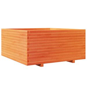 vidaXL Pflanzk&uuml;bel Wachsbraun 100x100x49,5 cm Massivholz Kiefer