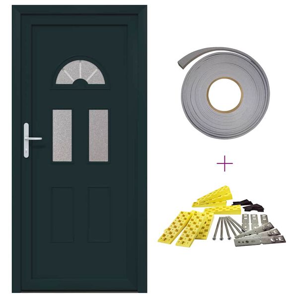 vidaXL Haust&uuml;r Wei&szlig; 110x210 cm PVC