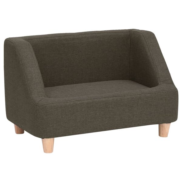 vidaXL Hundesofa Dunkelgrau 60x37x39 cm Leinen