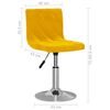 vidaXL Esszimmerst&uuml;hle 2 Stk. Drehbar Senfgelb Samt