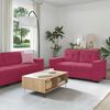 vidaXL Sofa Set 3 pcs Wind Rot 221 x 80 x 80 cm Samt