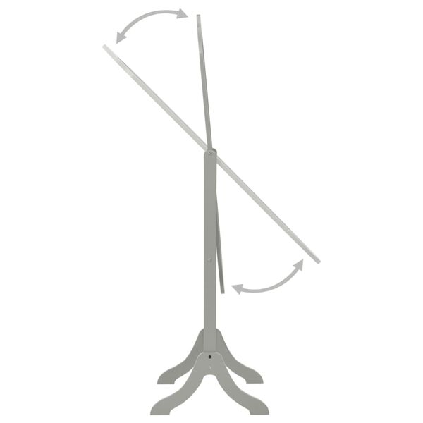 vidaXL Freistehender Spiegel Grau 46x48x164 cm