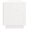 vidaXL TV-Schrank Weiß 100x34x40 cm Massivholz Kiefer