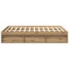 vidaXL Bettgestell ohne Matratze Artisan-Eiche 140x190cm Holzwerkstoff