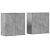 vidaXL Sideboards 2 Stk. Betongrau 79x38x80 cm Holzwerkstoff