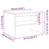 vidaXL TV-Schrank Betongrau 60x40x40 cm Holzwerkstoff