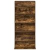 vidaXL Magazinregal Ger&auml;ucherte Eiche 70 x 41 x 156 cm Holzwerkstoff