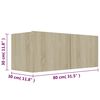 vidaXL 3-tlg. TV-Schrank-Set Sonoma-Eiche Holzwerkstoff