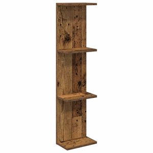 vidaXL Wandregal Altholz 25 x 15 x 100 cm Holzwerkstoff