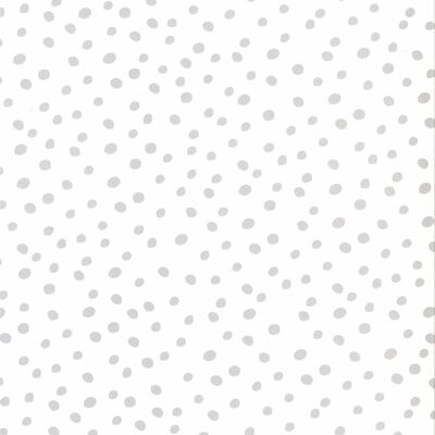 Fabulous World Tapete Dots Weiß und Grau 67106-1