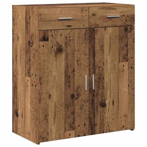 vidaXL Badschrank Altholz 80 x 42,5 x 93,5 cm Holzwerkstoff