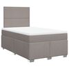 vidaXL Boxspringbett mit Matratze Taupe 120x200 cm Stoff