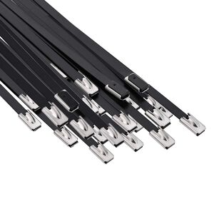 vidaXL Kabelbinder 25 stk. 4,6 x 700 mm Schwarz
