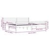 vidaXL Massivholzbett ohne Matratze 200x200 cm