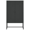 vidaXL Highboard Schwarz 80x35x135 cm Stahl