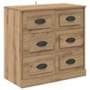 vidaXL Sideboards 2 pcs Artisan-Eiche 70 x 35,5 x 67,5 cm