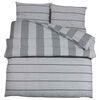 vidaXL Bettw&auml;sche-Set Grau 225x220 cm Baumwolle