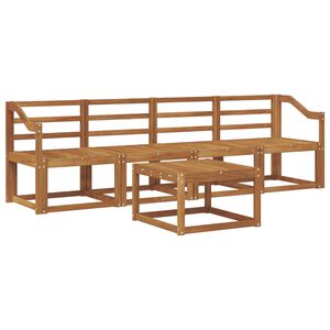 vidaXL Outdoor-Sofagarnitur 5 pcs Natur Massivholz Akazie