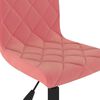 vidaXL Esszimmerst&uuml;hle 2 Stk. Drehbar Rosa Samt