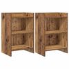 vidaXL Nachttische 2 stk. Altholz 40 x 30 x 60 cm Holzwerkstoff