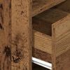 vidaXL Nachttische 2 Stk. mit Schublade Altholz-Optik 25x31x66 cm
