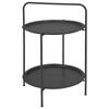 ProGarden Tisch Rund 50x66 cm Matt-Dunkelgrau