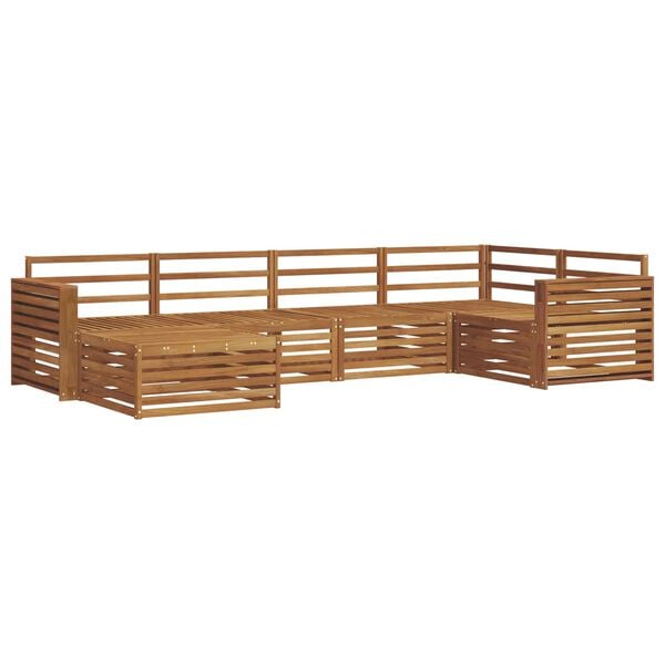 vidaXL Outdoor-Sofagarnitur 6 pcs Natur