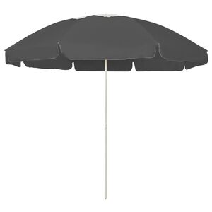 vidaXL Strandschirm Anthrazit 240 cm
