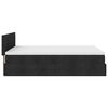 vidaXL Ottoman-Bett mit Matratze Schwarz 140x190 cm Stoff