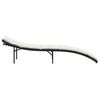 vidaXL Sonnenliegen 2 Stk. mit Auflagen Schwarz Poly Rattan