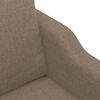 vidaXL 3-Sitzer-Sofa Taupe 210 cm Stoff